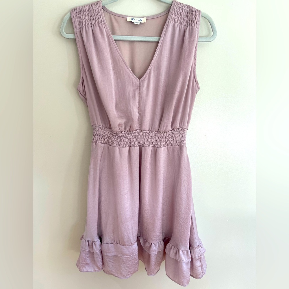 She + Sky Mauve Dress Size Small
